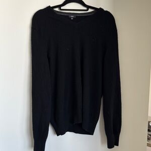 Vince Men's Black V-Neck Sweater
